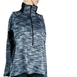 Columbia Gray & Black Space Dye 3/4 Zip